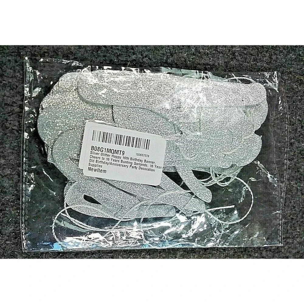 Tribe Retail silver glitter